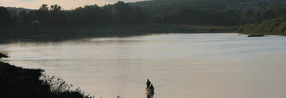 Рыбалка на реке Оке летом